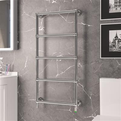 Eastbrook Kennet elektrische handdoekradiator 60x120cm 230W chroom