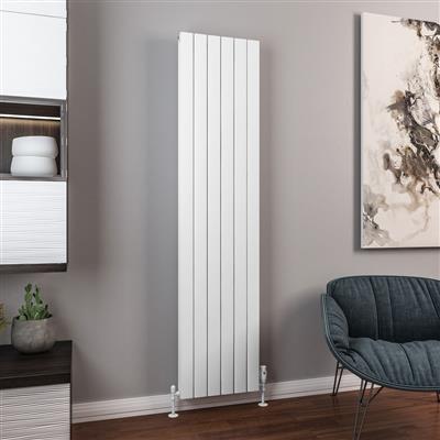 Eastbrook Hadleigh - Verticale Radiator Mat Wit 180x41,5cm