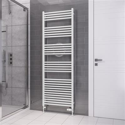 Eastbrook Tuscan Square multirail handdoekradiator 60x120cm 1147W wit glans