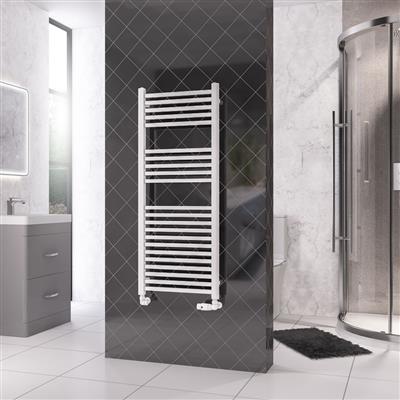 Eastbrook Rion handdoekradiator 50x120cm 649W wit glans