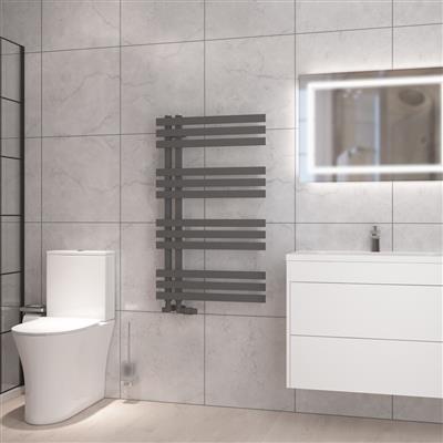 Eastbrook Hurley handdoekradiator 60x100cm 517W antraciet