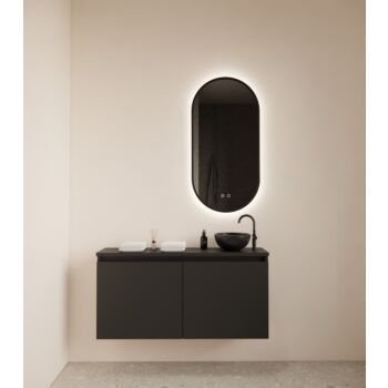 Gliss Design Echo toiletmeubel 100cm zwart mat