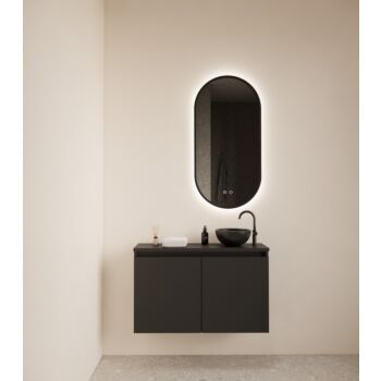 Gliss Design Echo toiletmeubel 80cm zwart mat