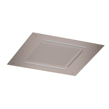 Hotbath ACE inbouw hoofddouche met waterval 50x50cm koper geborsteld PVD