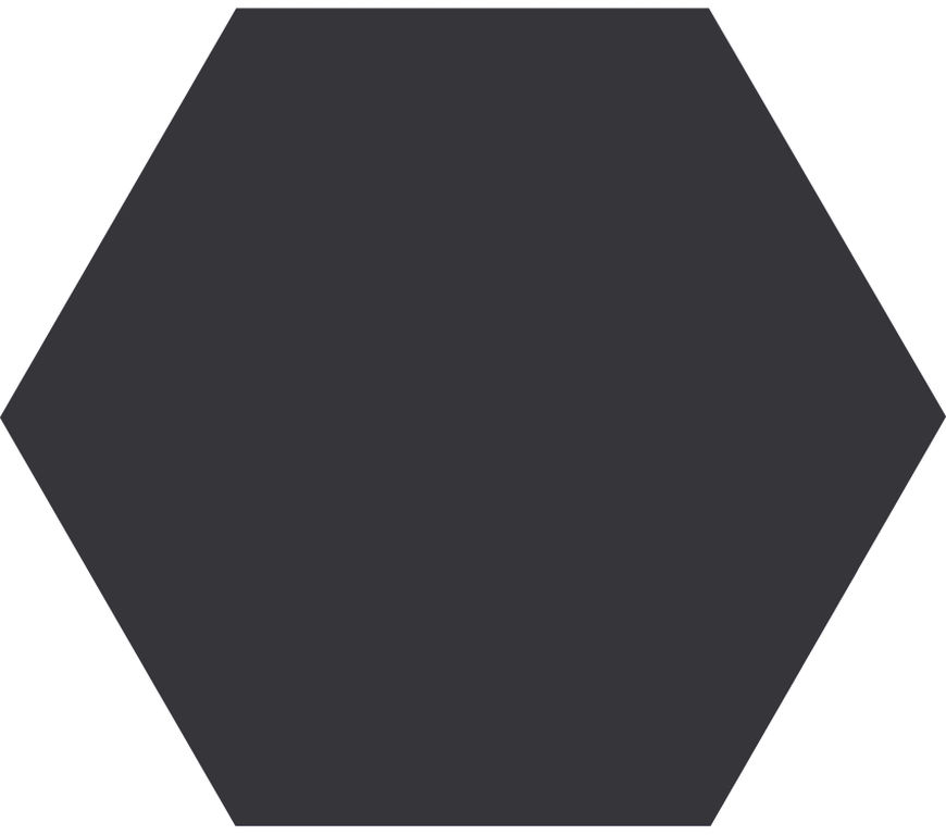 Tegelsample: Jabo Hexagon Timeless vloertegel black 15x17